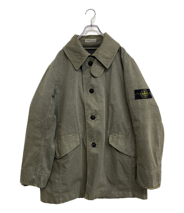 STONE ISLAND コーティング加工ハーフコート 00S メンズ SIZE L ストーンアイランド