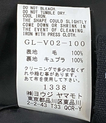 GROUND Y ベスト WOOL GABARDINE SINGLE LONG VEST 25AW メンズ SIZE 3 グラウンド ワイ
