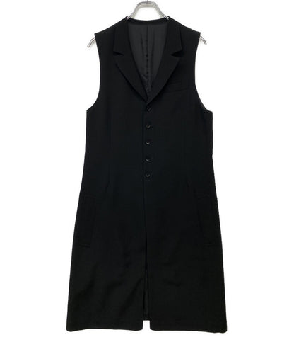 GROUND Y ベスト WOOL GABARDINE SINGLE LONG VEST 25AW メンズ SIZE 3 グラウンド ワイ