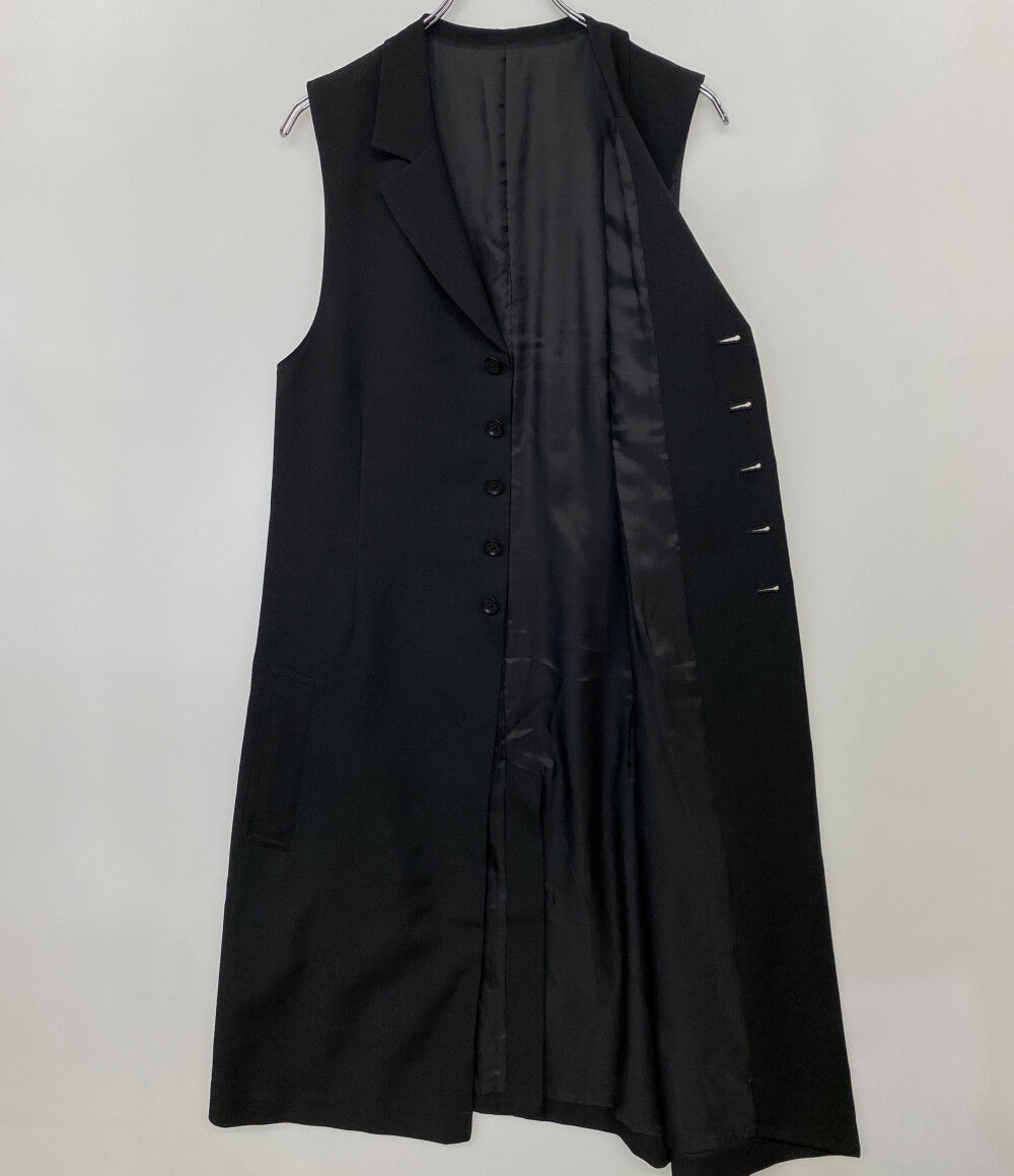 GROUND Y ベスト WOOL GABARDINE SINGLE LONG VEST 25AW メンズ SIZE 3 グラウンド ワイ