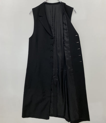 GROUND Y ベスト WOOL GABARDINE SINGLE LONG VEST 25AW メンズ SIZE 3 グラウンド ワイ