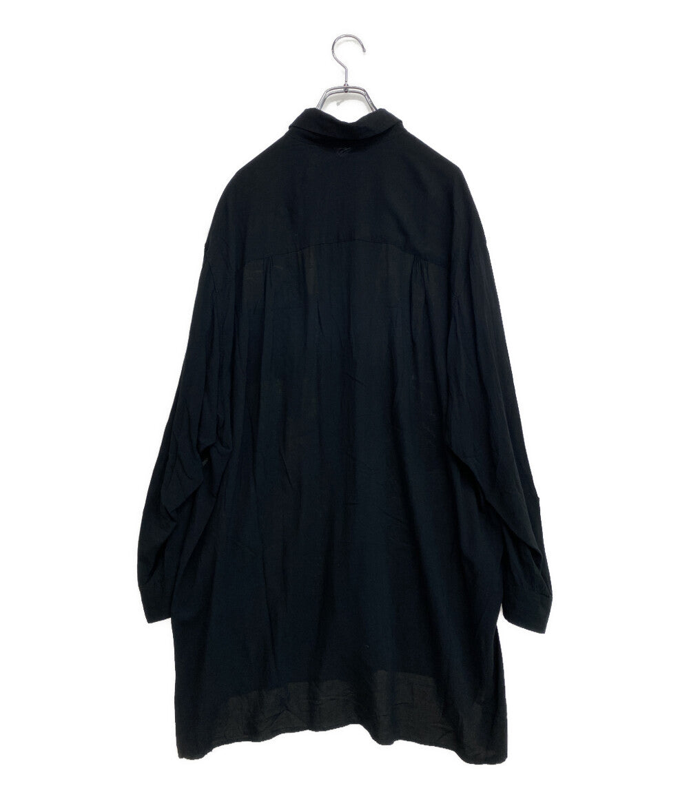YOHJI YAMAMOTO POUR HOMME 長袖シャツ CELLULOSE LAWN DOUBLE STAND