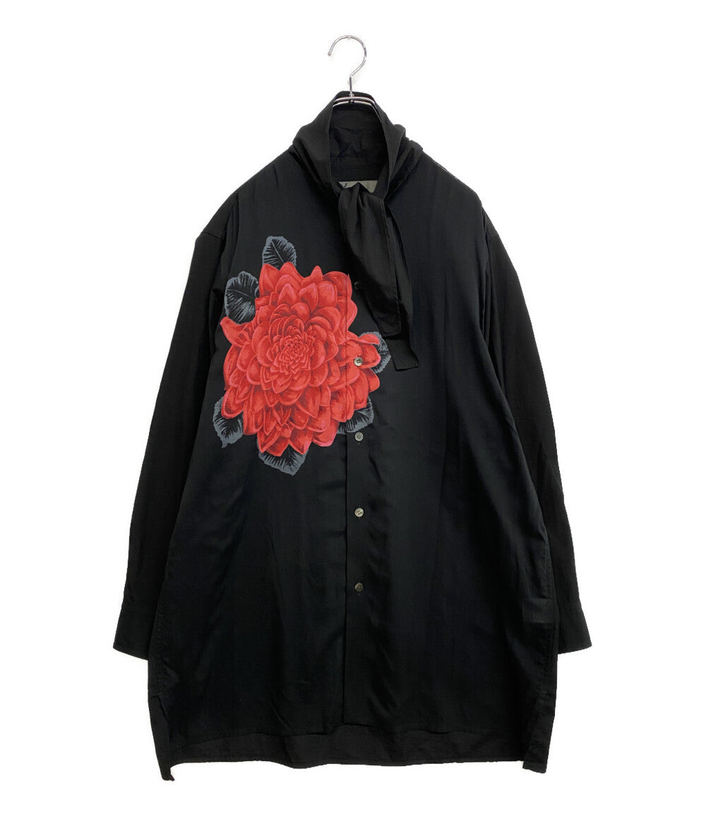 Y's for men 長袖シャツ FLOWER PRINT SHIRTS DAHLIA 24AW MR-B60-803 メンズ SIZE 2 ワイズ フォー メン