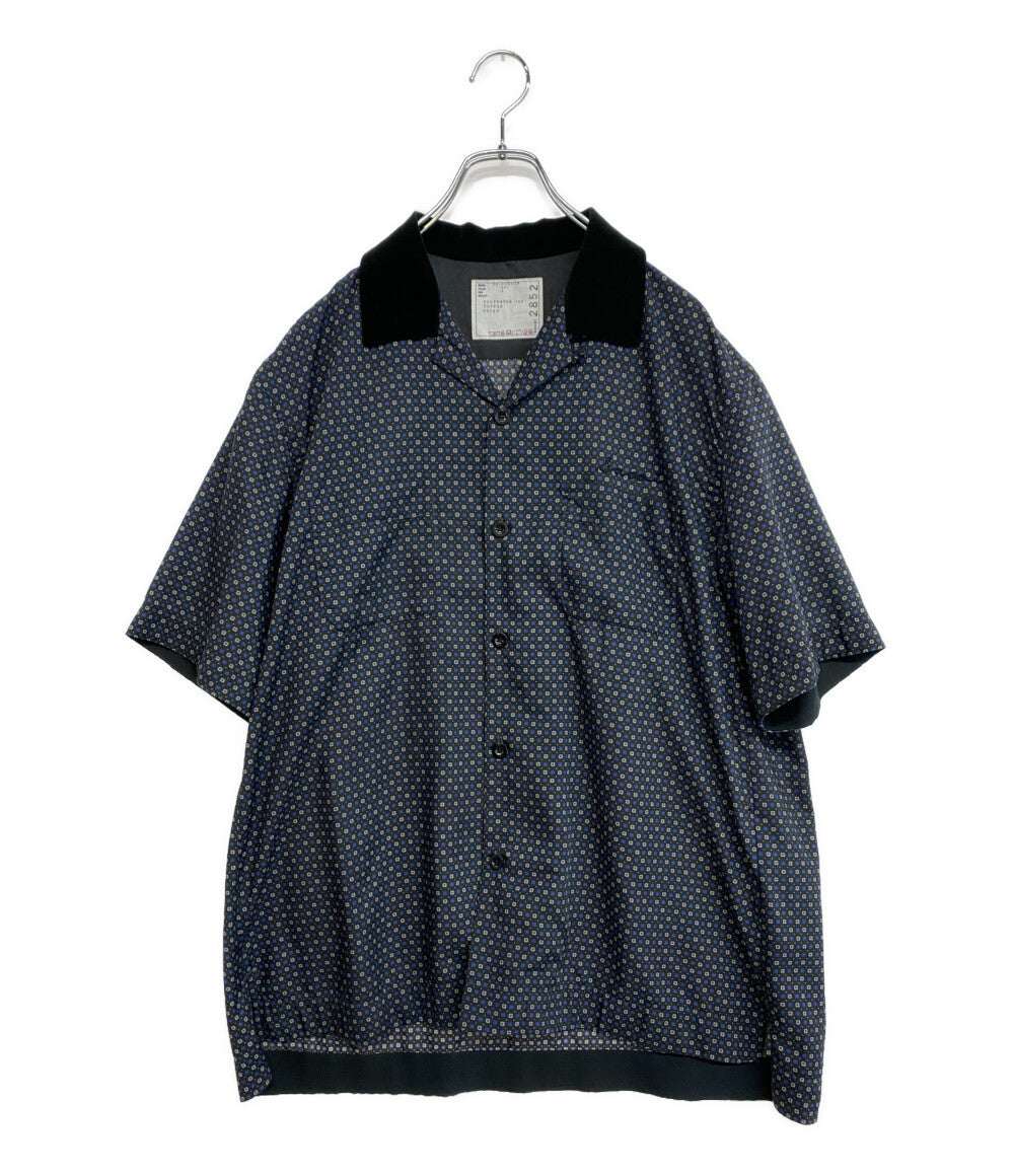 LAD MUSICIAN 半袖シャツ ローズ キャットオープンカラーシャツ 25SS