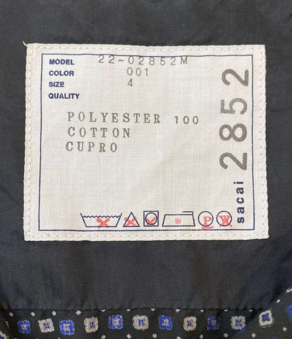 sacai 半袖シャツ 襟切替総柄オープンカラーシャツ 22-02852M メンズ SIZE 4 サカイ