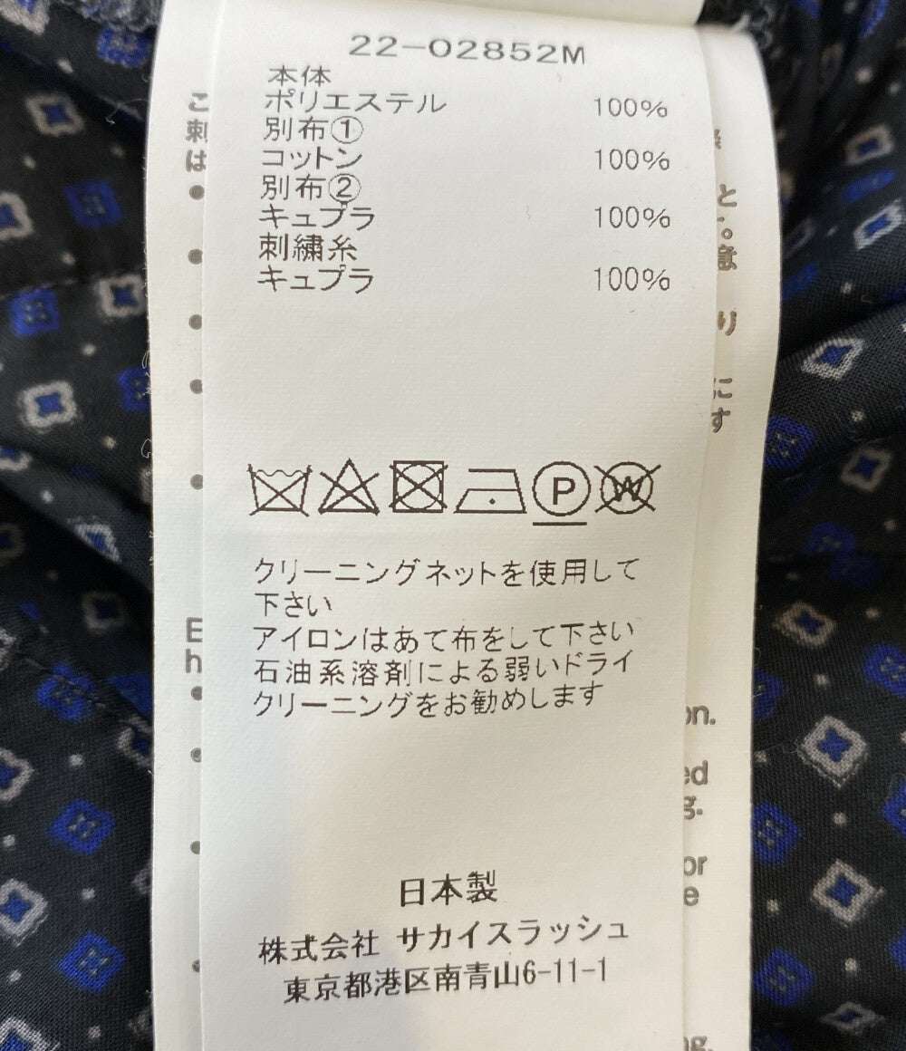 sacai 半袖シャツ 襟切替総柄オープンカラーシャツ 22-02852M メンズ SIZE 4 サカイ