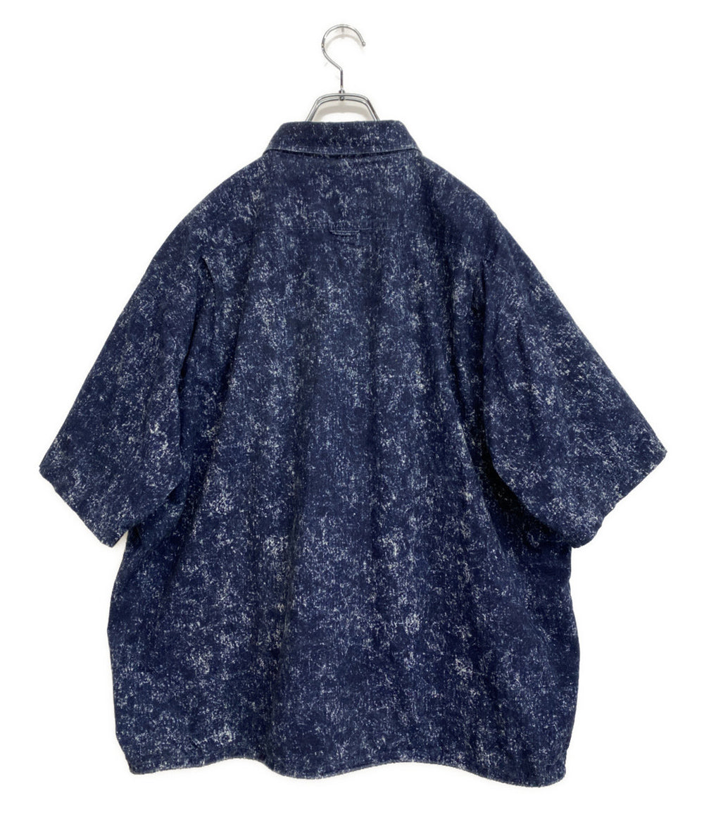 uniform experiment 半袖シャツ INDIGO PRINT S S FISHING SHIRT 25SS