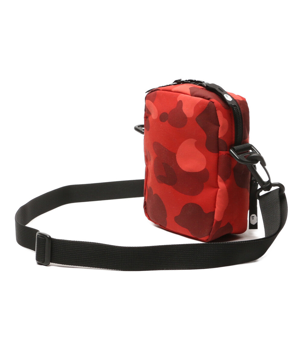 A BATHING APE ショルダーバッグ COLOR CAMO SHARK MINI BAG メンズ ア