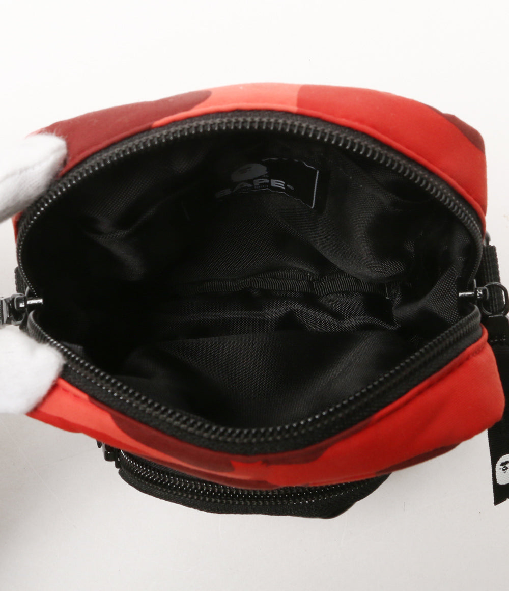 A BATHING APE ショルダーバッグ COLOR CAMO SHARK MINI BAG メンズ アベイシングエイプ