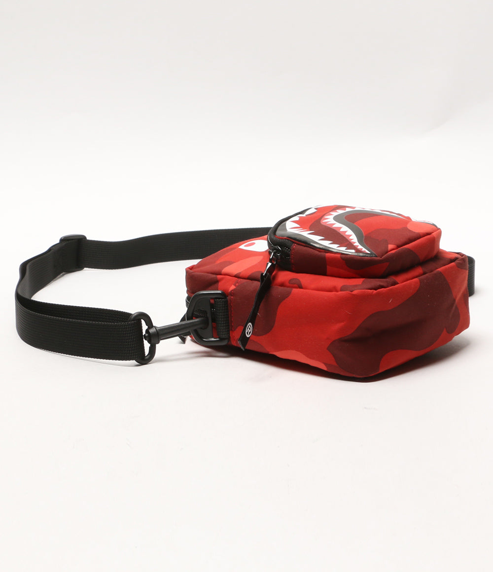 A BATHING APE ショルダーバッグ COLOR CAMO SHARK MINI BAG メンズ ア