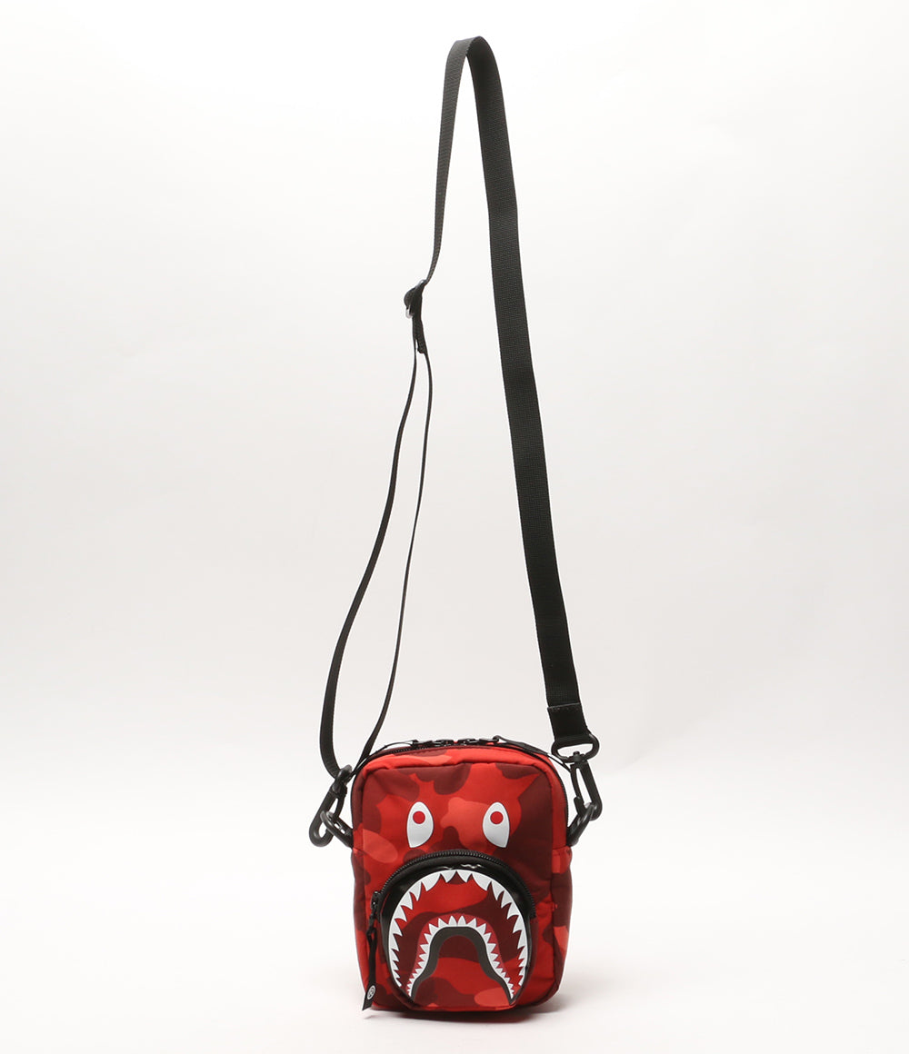 A BATHING APE ショルダーバッグ COLOR CAMO SHARK MINI BAG メンズ アベイシングエイプ