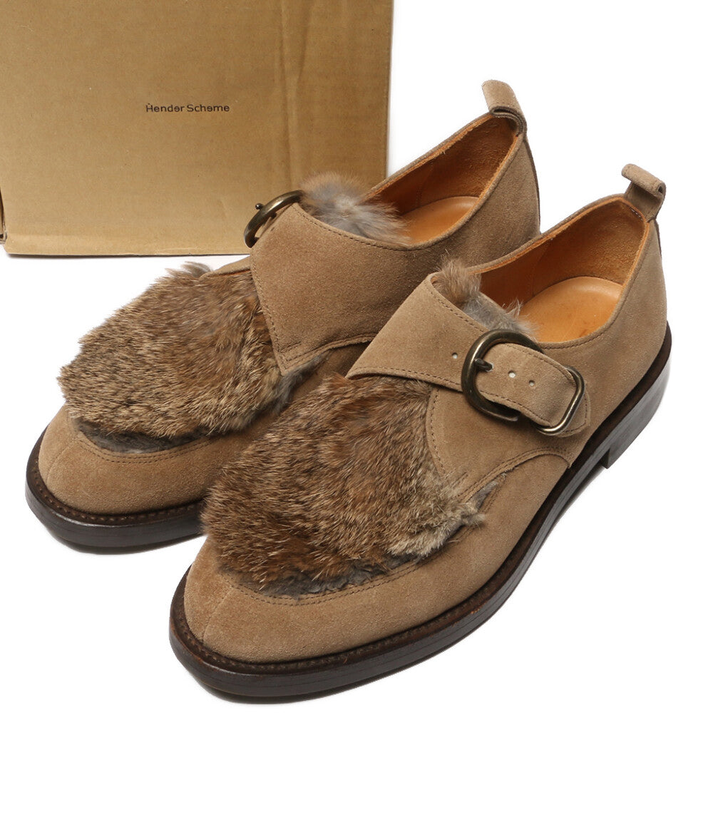 Hender Scheme ドレスシューズ Single Monk Rabbit fur メンズ SIZE 6