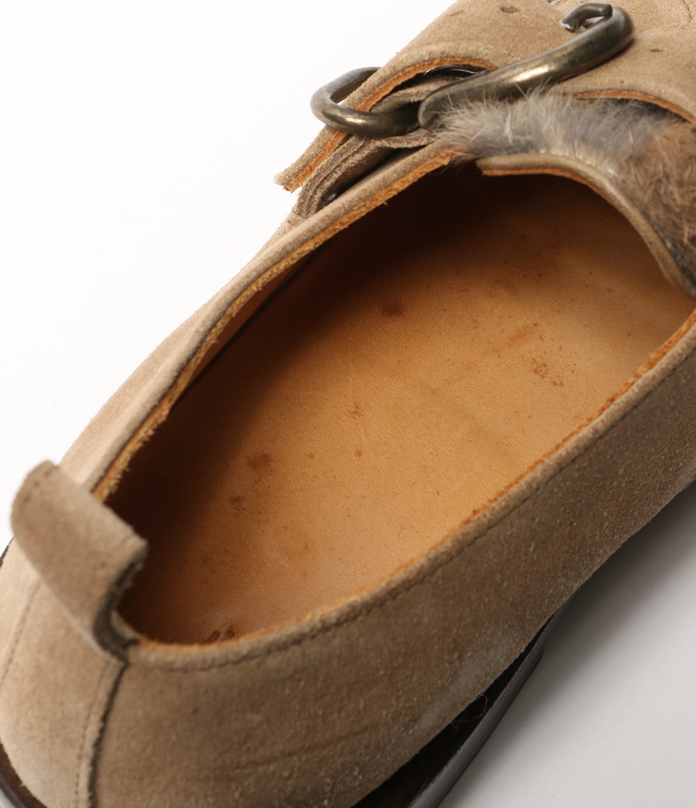 Hender Scheme ドレスシューズ Single Monk Rabbit fur メンズ SIZE 6 エンダースキーマ