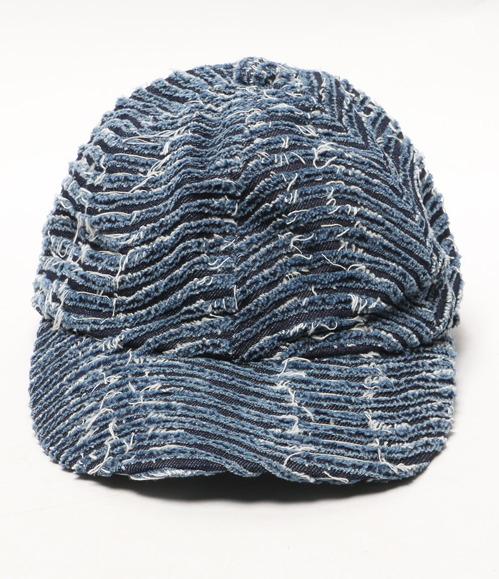 KAMIYA×CA4LA カミヤ カシラ キャップ WAVE DENIM CAP レディース