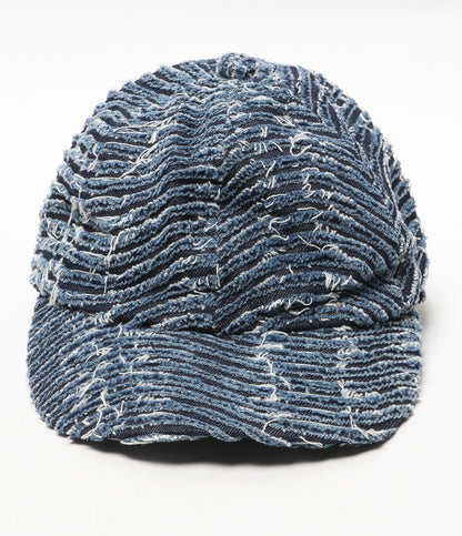 KAMIYA×CA4LA カミヤ カシラ キャップ WAVE DENIM CAP レディース