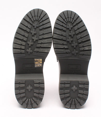 エムエムシックス 美品 エコファーレザーモカシン ローファー ブラック メゾン マルジェラ 19AW レディース SIZE 23.5 MM6