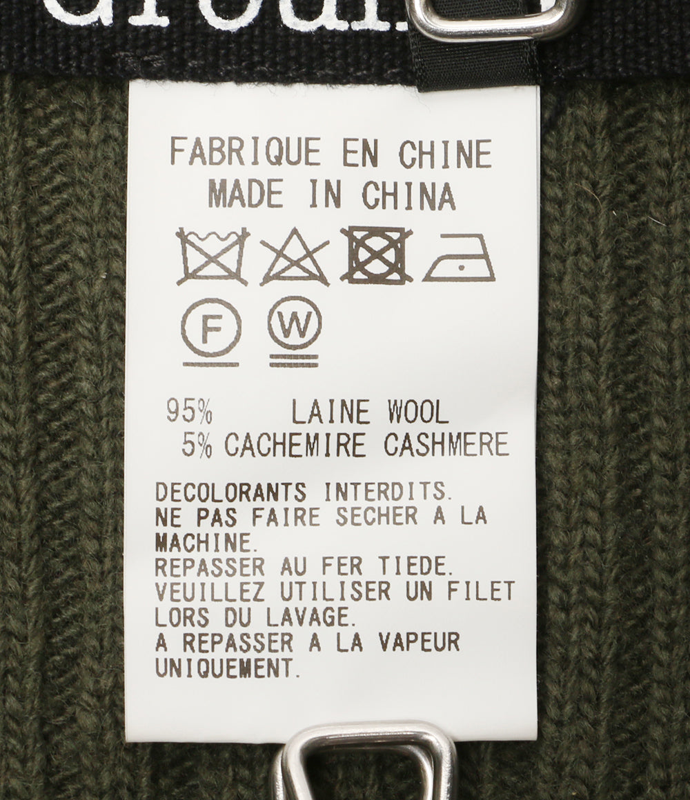 GROUND Y ストール CASHMERE WOOL ZIPPER NECK WARMERS 24aw レディース SIZE 2 グラウンド ワイ