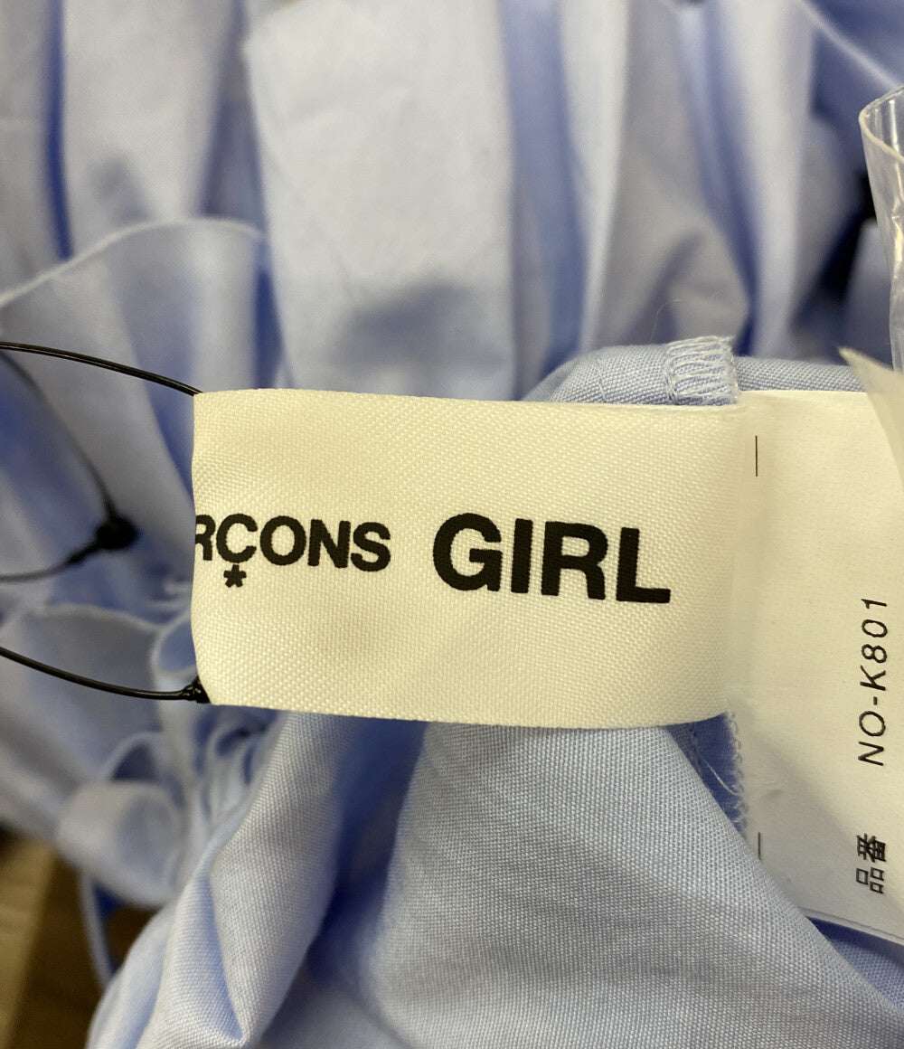 美品 COMME des GARCONS GIRL フリル付け袖 ブルー 25SS NO-K801 レディース コムデギャルソンガール
