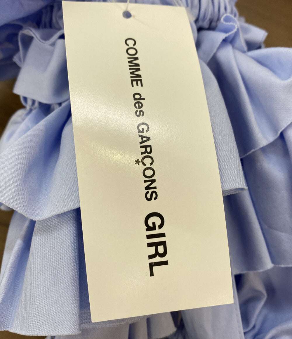 美品 COMME des GARCONS GIRL フリル付け袖 ブルー 25SS NO-K801 レディース コムデギャルソンガール