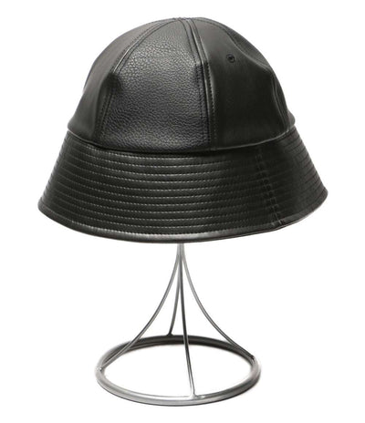 美品 COMME des GARCONS HOMME ハット Synthetic Leather Mix Sailor Hat 25aw レディース コムデギャルソンオム