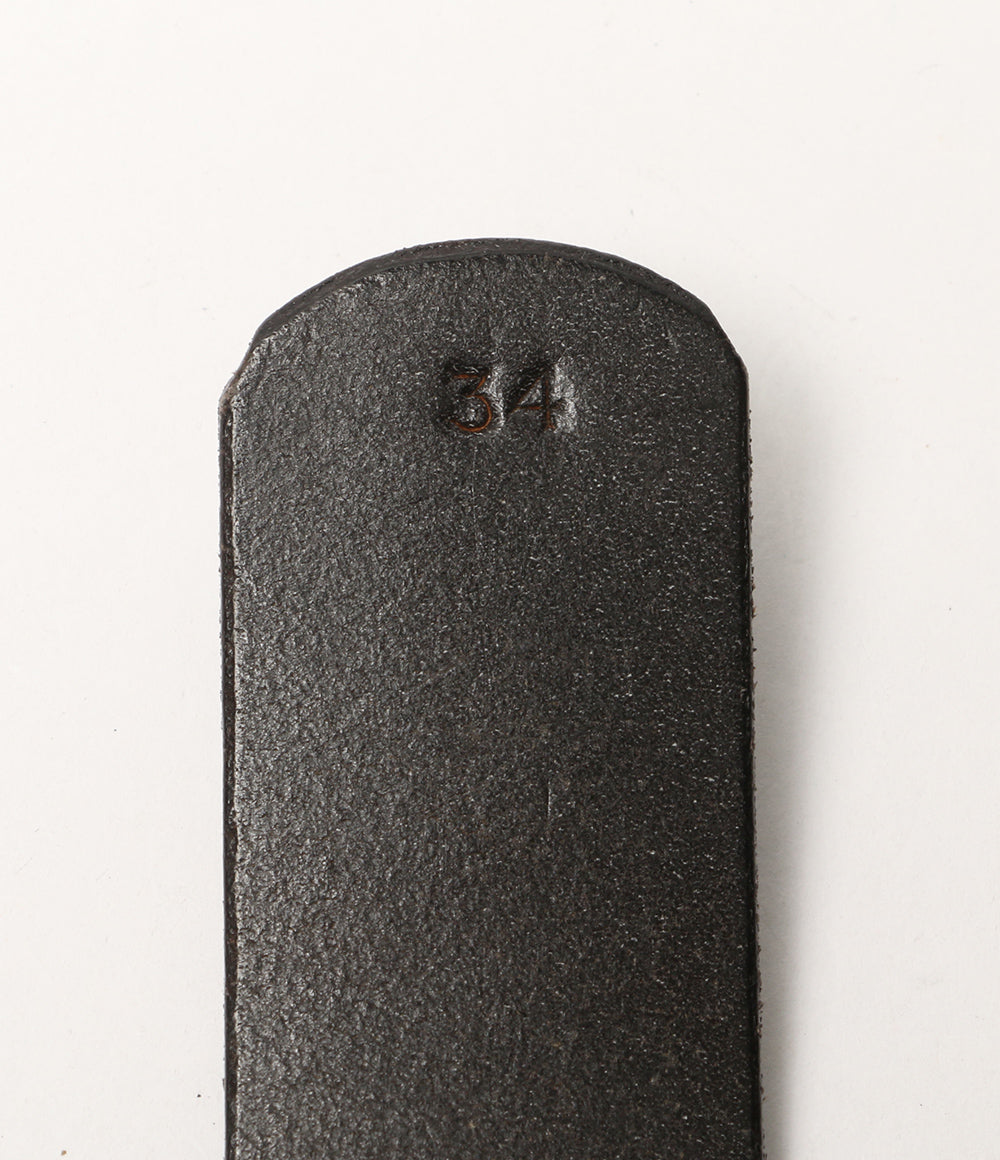 BLACKMEANS レザーベルト ブラック メンズ SIZE 34 ブラックミーンズ