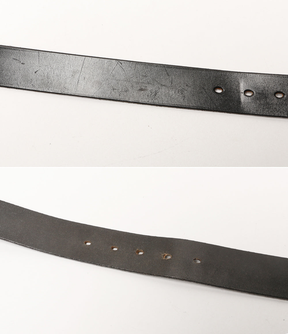 BLACKMEANS レザーベルト ブラック メンズ SIZE 34 ブラックミーンズ