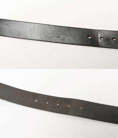 BLACKMEANS レザーベルト ブラック メンズ SIZE 34 ブラックミーンズ