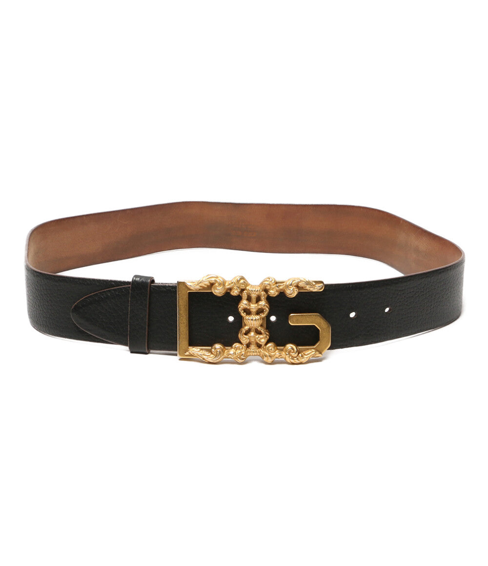 DOLCE＆GABBANA ゴールドカラー ロゴベルト メンズ SIZE 32 ドルチェ