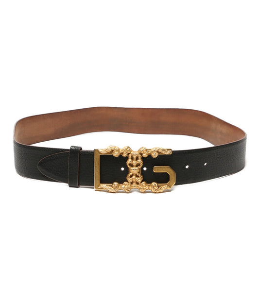 DOLCE＆GABBANA ゴールドカラー ロゴベルト メンズ SIZE 32 ドルチェアンドガッバーナ