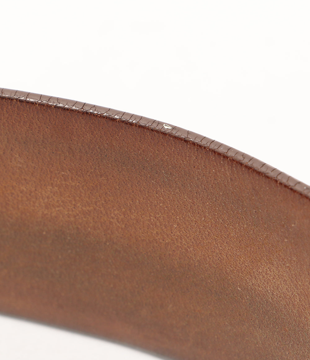 DOLCE＆GABBANA ゴールドカラー ロゴベルト メンズ SIZE 32 ドルチェアンドガッバーナ