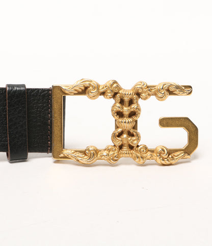 DOLCE＆GABBANA ゴールドカラー ロゴベルト メンズ SIZE 32 ドルチェアンドガッバーナ