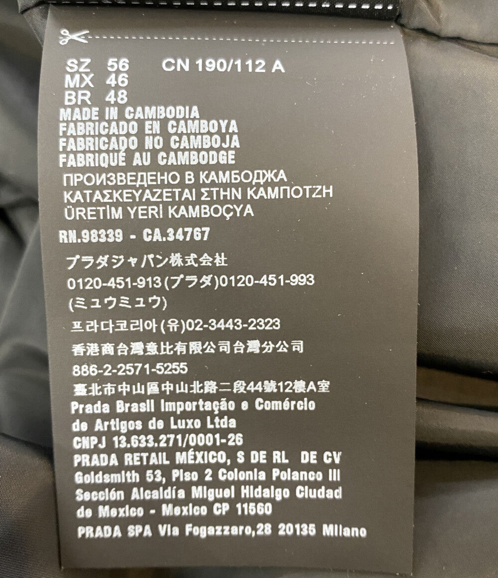 PRADA トライアングルプレートナイロンブルゾン SGN998 2023 メンズ SIZE 56 プラダ