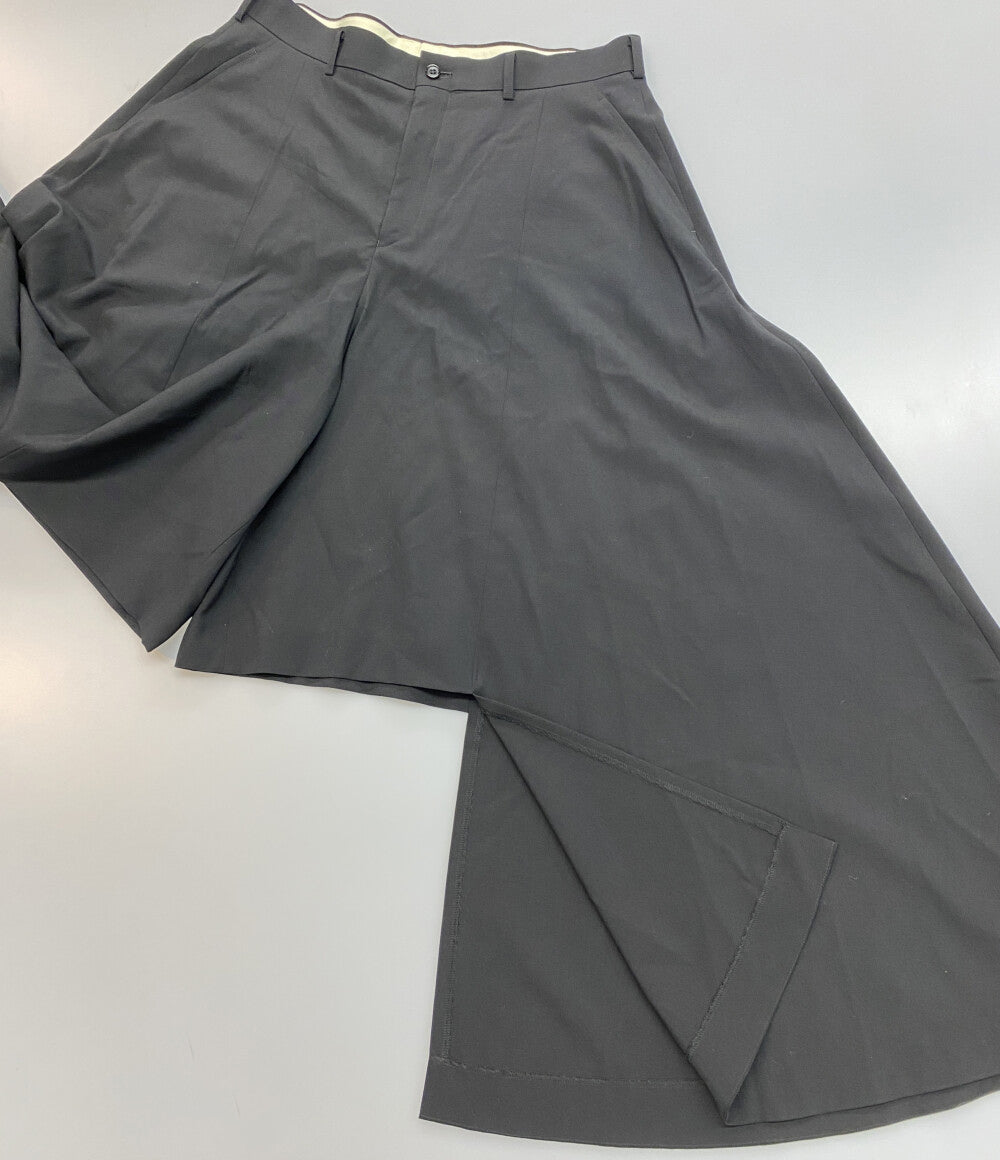 COMME des GARCONS HOMME PLUS ウールギャバジンアシンメトリーパンツ 24SS PM-P047 メンズ SIZE L コムデギャルソンオムプリュス