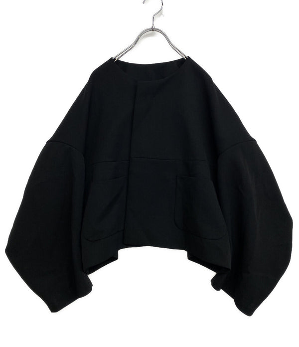 COMME des GARCONS ウールノーカラー比翼ジャケット GM-J024 レディース SIZE M コムデギャルソン