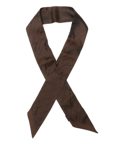 Berluti スカーフ カリグラフィー ツイリー ブラウン レディース ベルルッティ