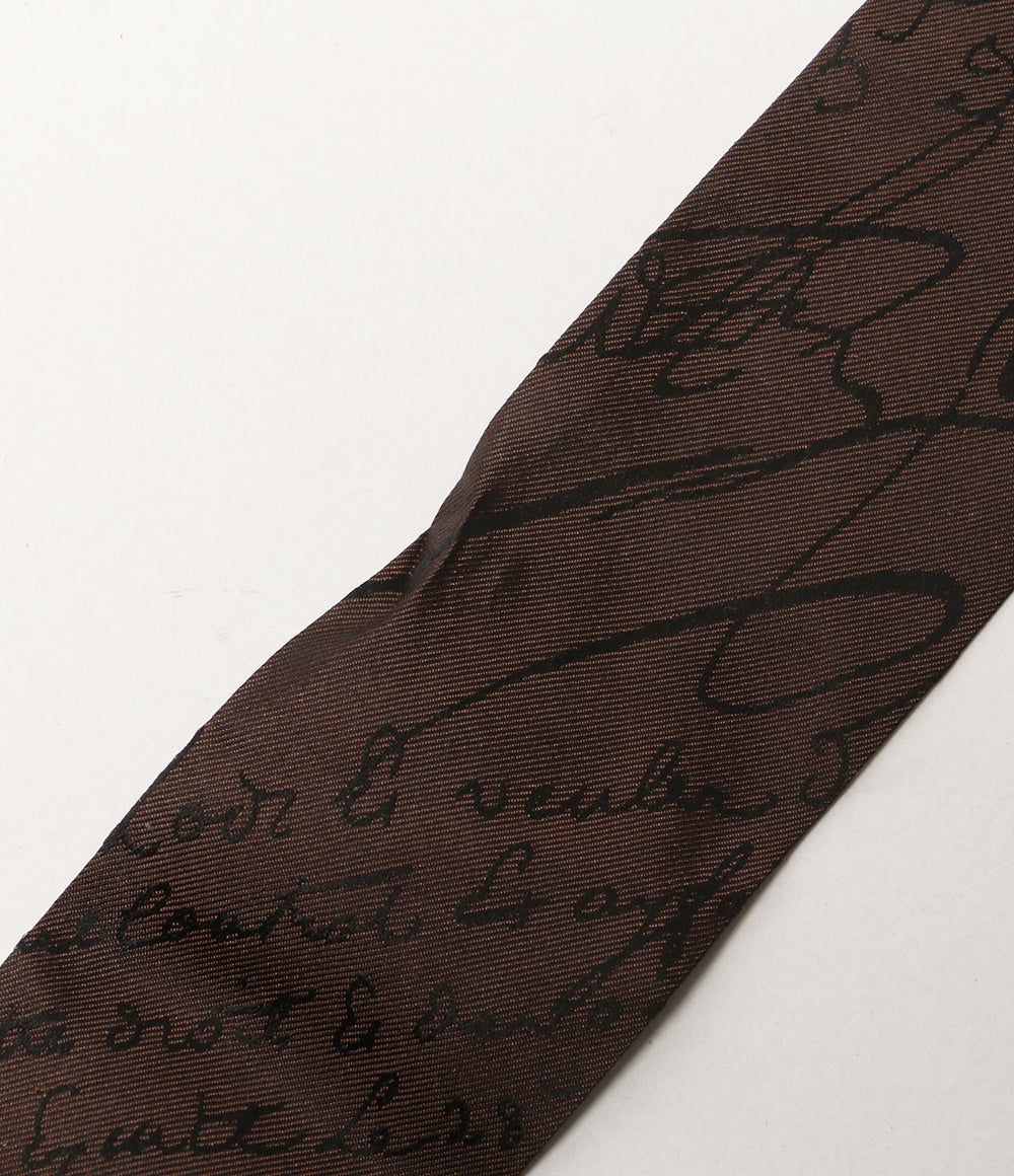 Berluti スカーフ カリグラフィー ツイリー ブラウン レディース ベルルッティ