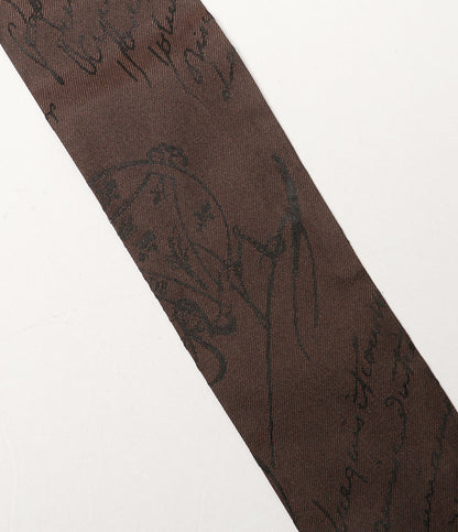 Berluti スカーフ カリグラフィー ツイリー ブラウン レディース ベルルッティ