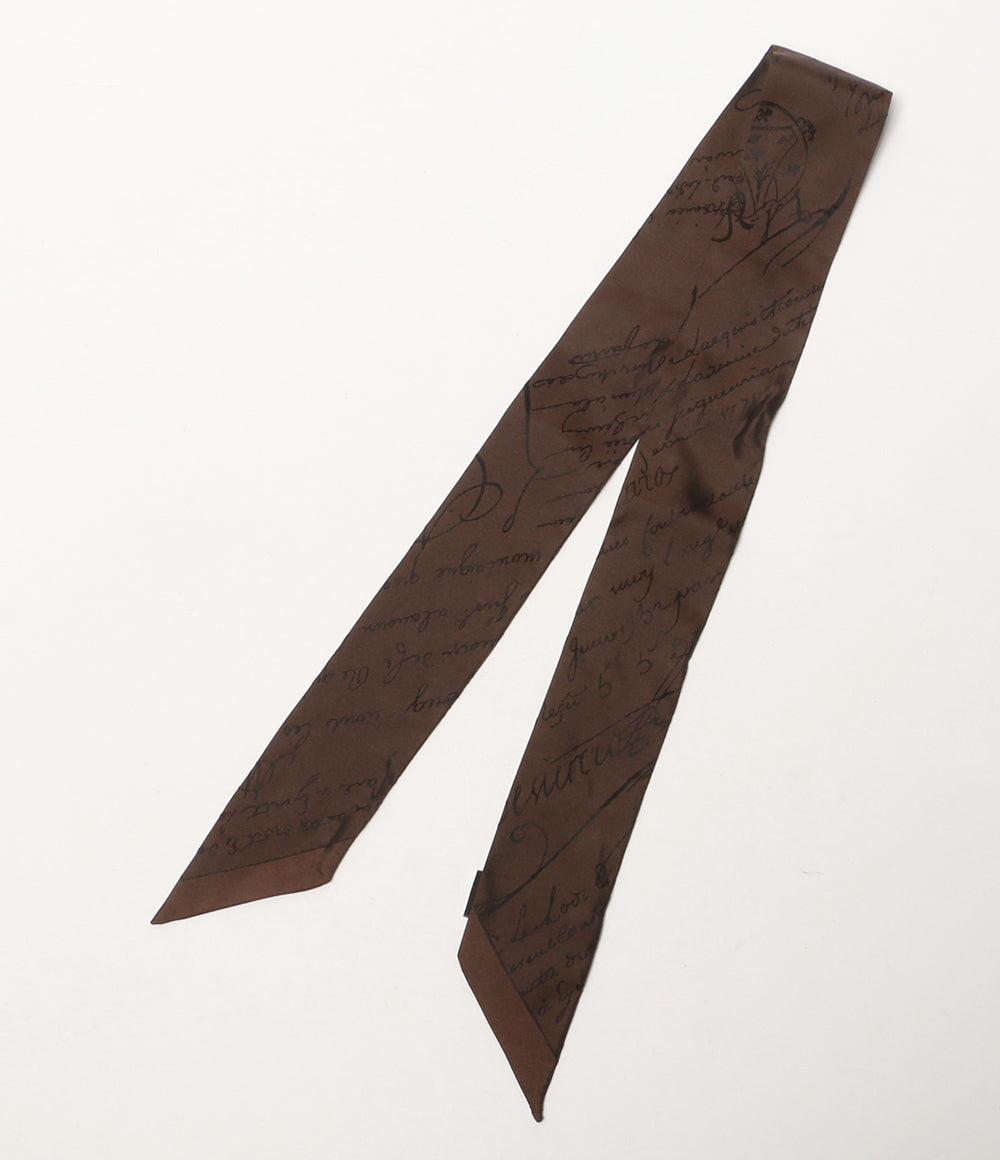 Berluti スカーフ カリグラフィー ツイリー ブラウン レディース ベルルッティ