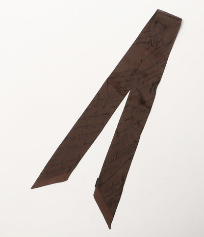Berluti スカーフ カリグラフィー ツイリー ブラウン レディース ベルルッティ