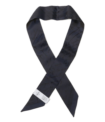 Berluti スカーフ カリグラフィー ツイリー ネイビー レディース ベルルッティ