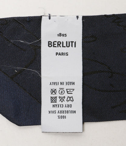 Berluti スカーフ カリグラフィー ツイリー ネイビー レディース ベルルッティ