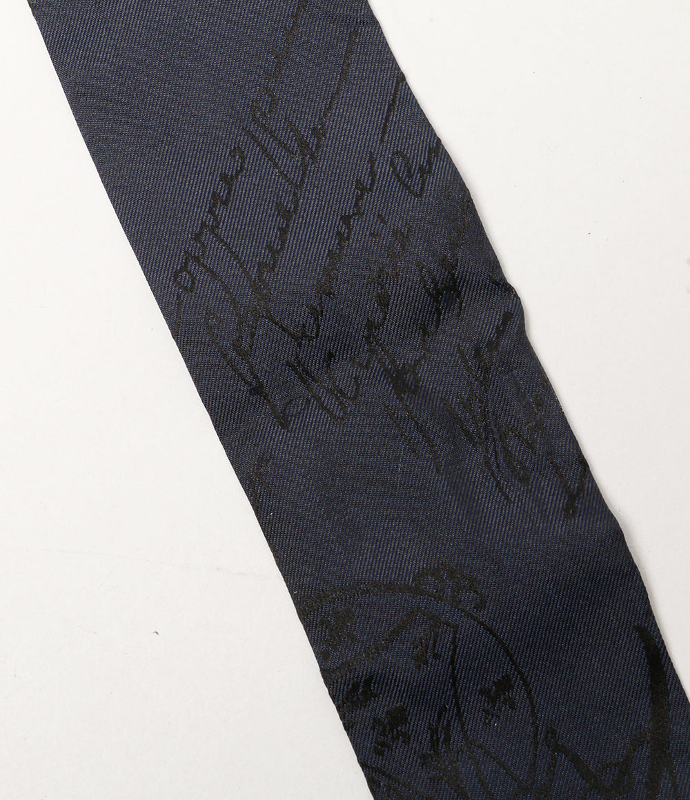 Berluti スカーフ カリグラフィー ツイリー ネイビー レディース ベルルッティ