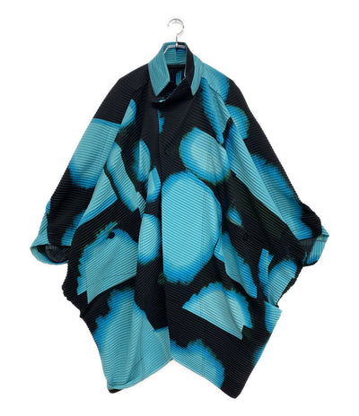 HOMME PLISSE ISSEY MIYAKE ポンチョコート LANTERN COAT 22AW HP23JA170 メンズ SIZE 3 オム プリッセ イッセイミヤケ