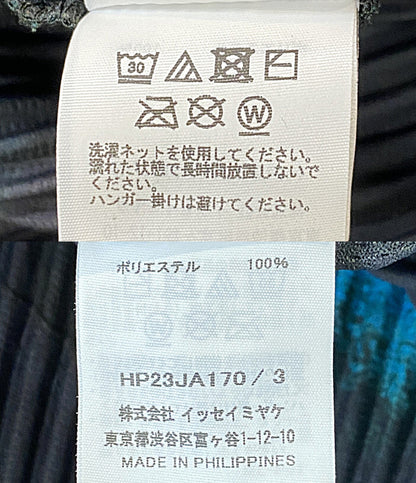 HOMME PLISSE ISSEY MIYAKE ポンチョコート LANTERN COAT 22AW HP23JA170 メンズ SIZE 3 オム プリッセ イッセイミヤケ