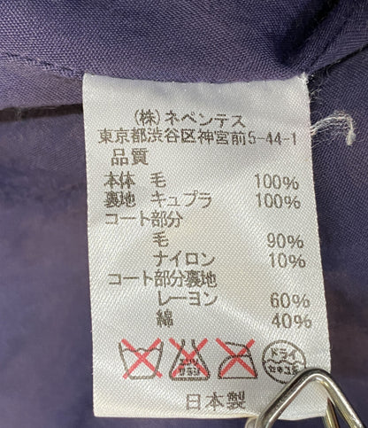 Rebuild by Needles x Harris Tweed ハリスツイード 再構築コート メンズ SIZE 2 リビルドバイニードルス