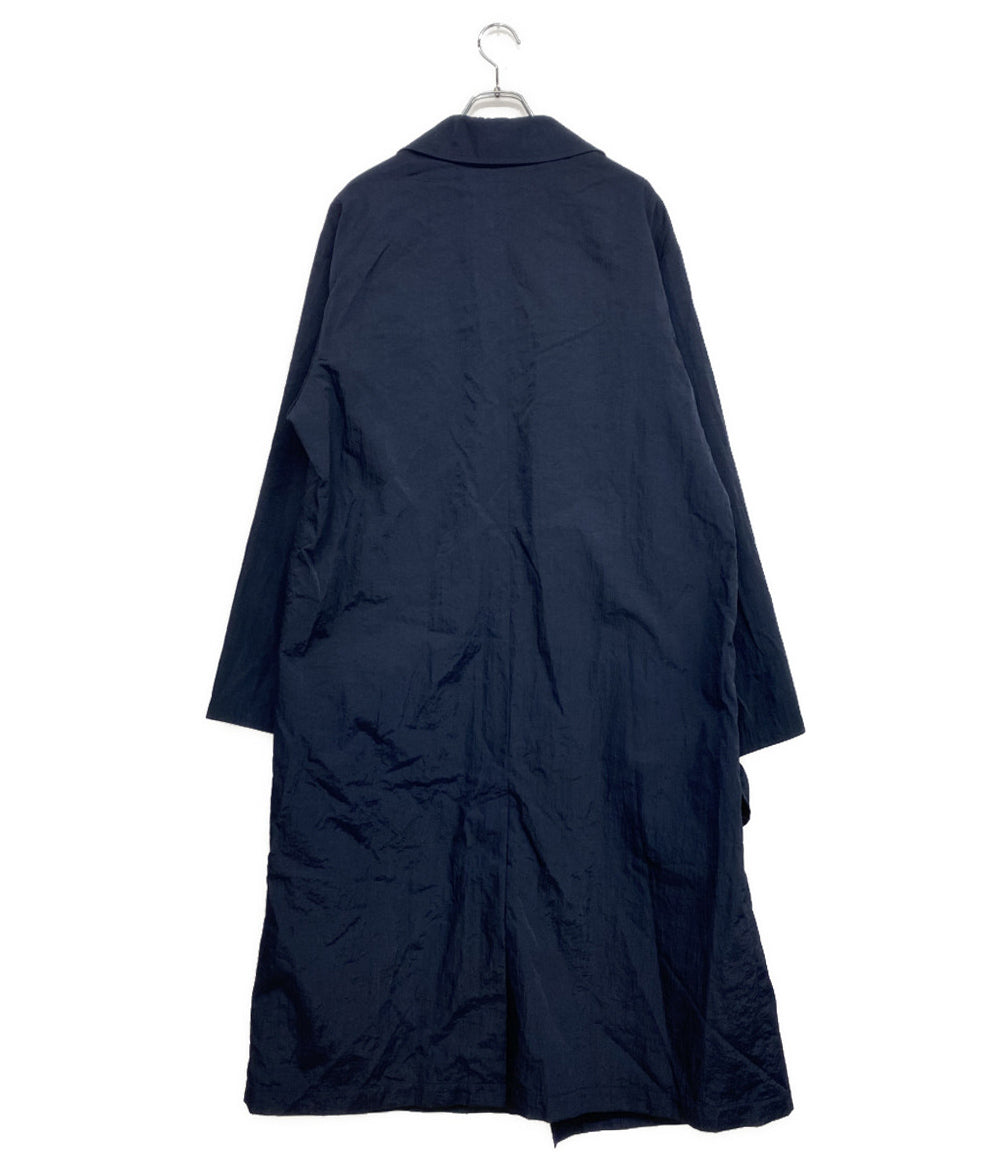 YOHJI YAMAMOTO POUR HOMME コート NYLON TWILL NAVY ASYMMETRY COAT