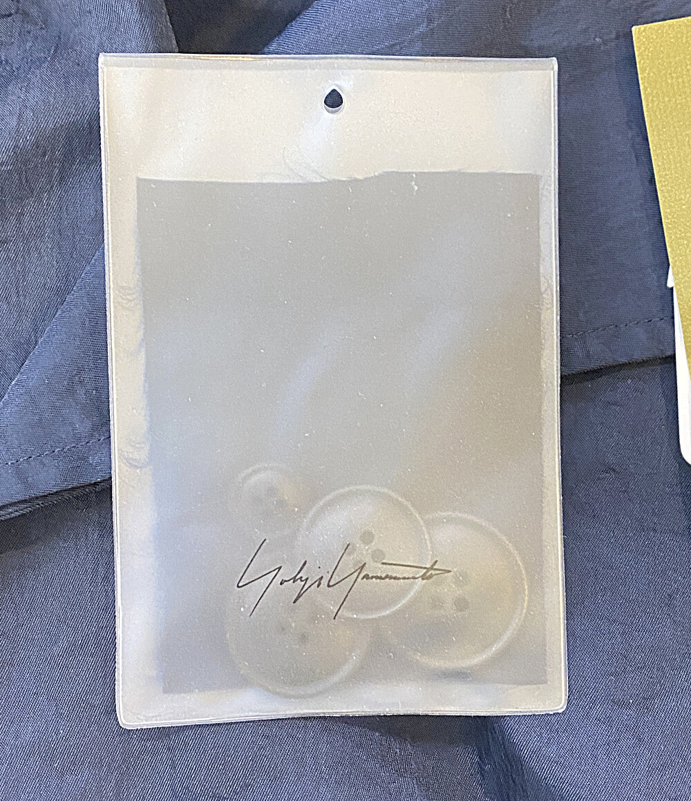 YOHJI YAMAMOTO POUR HOMME コート NYLON TWILL NAVY ASYMMETRY COAT 24AW HO-C13-606 メンズ SIZE 3 ヨウジヤマモトプールオム