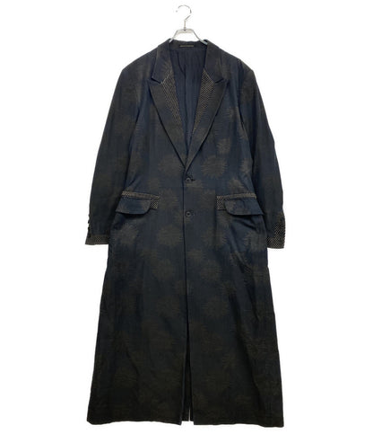 YOHJI YAMAMOTO POUR HOMME コート DUNGAREE JQ BLACK LONG JACKET 24AW HO-J47-006 メンズ SIZE 3 ヨウジヤマモトプールオム