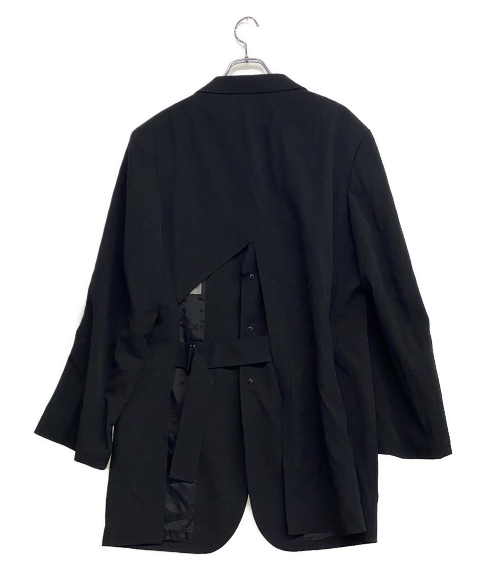 YOHJI YAMAMOTO POUR HOMME ジャケット WOOL GABARDINE BACK OPENING JACKET HP-J41-100 メンズ SIZE 3 ヨウジヤマモトプールオム