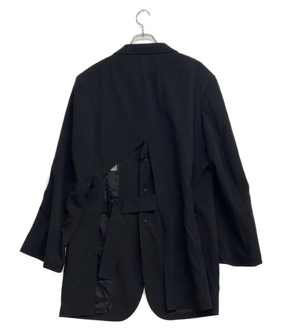 YOHJI YAMAMOTO POUR HOMME ジャケット WOOL GABARDINE BACK OPENING JACKET HP-J41-100 メンズ SIZE 3 ヨウジヤマモトプールオム
